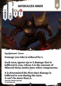 Materialized armor en