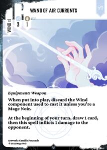 Wand of air currents en