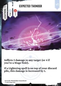 Expected thunder en