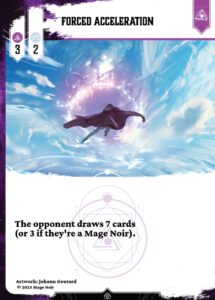 Forced acceleration en